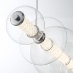 ELSTEAD Eurofase pendant light, width 1421mm, LED 46W dimmable, 3586lm - ELS-QN-ATOMO-LP7-PC