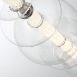 ELSTEAD Eurofase pendant light, width 1421mm, LED 46W dimmable, 3586lm - ELS-QN-ATOMO-LP7-PC