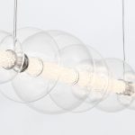 ELSTEAD Eurofase pendant light, width 1421mm, LED 46W dimmable, 3586lm - ELS-QN-ATOMO-LP7-PC