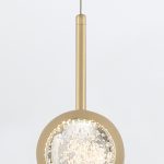 ELSTEAD Eurofase pendant light, height 598mm, height-adjustable, LED 6W dimmable, 340lm - ELS-QN-BARLETTA-1P-BG