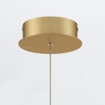 ELSTEAD Eurofase pendant light, height 598mm, height-adjustable, LED 6W dimmable, 340lm - ELS-QN-BARLETTA-1P-BG