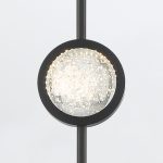 ELSTEAD Eurofase pendant light, height 598mm, height-adjustable, LED 6W dimmable, 340lm - ELS-QN-BARLETTA-1P-BK