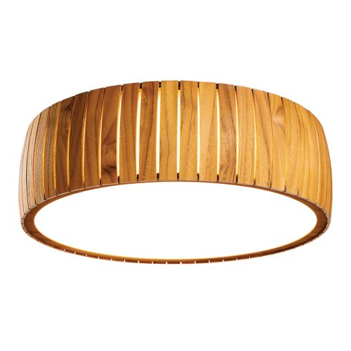 ELSTEAD Accord ceiling lamp, diameter 500mm, LED 17W, 615lm - ELS-QN-BARREL-F-LED-50-TEAK