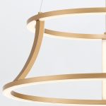 ELSTEAD Eurofase pendant light, diameter 510mm, LED 54W dimmable, 1490lm - ELS-QN-CADOUX-P-BG