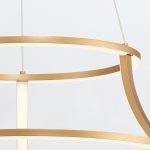 ELSTEAD Eurofase pendant light, diameter 510mm, LED 54W dimmable, 1490lm - ELS-QN-CADOUX-P-BG