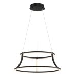 ELSTEAD Eurofase pendant light, diameter 510mm, LED 54W dimmable, 1490lm - ELS-QN-CADOUX-P-BK