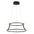 ELSTEAD Eurofase pendant light, diameter 510mm, LED 54W dimmable, 1490lm - ELS-QN-CADOUX-P-BK