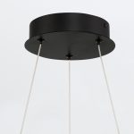 ELSTEAD Eurofase pendant light, diameter 510mm, LED 54W dimmable, 1490lm - ELS-QN-CADOUX-P-BK