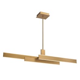   ELSTEAD Eurofase pendant light, width 1145mm, LED 74W dimmable, 4700lm - ELS-QN-CAMENO-LP-BG