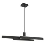 ELSTEAD Eurofase pendant light, width 1145mm, LED 74W dimmable, 4700lm - ELS-QN-CAMENO-LP-BK