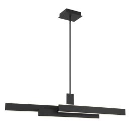   ELSTEAD Eurofase pendant light, width 1145mm, LED 74W dimmable, 4700lm - ELS-QN-CAMENO-LP-BK