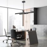 ELSTEAD Eurofase pendant light, width 1145mm, LED 74W dimmable, 4700lm - ELS-QN-CAMENO-LP-BK