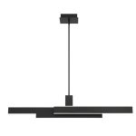 ELSTEAD Eurofase pendant light, width 1145mm, LED 74W dimmable, 4700lm - ELS-QN-CAMENO-LP-BK