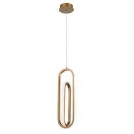   ELSTEAD Eurofase pendant light, height 551mm, LED 28W dimmable, 1000lm - ELS-QN-DEMARK-1P-BG