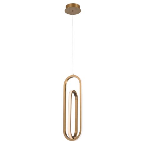 ELSTEAD Eurofase pendant light, height 551mm, LED 28W dimmable, 1000lm - ELS-QN-DEMARK-1P-BG