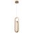 ELSTEAD Eurofase pendant light, height 551mm, LED 28W dimmable, 1000lm - ELS-QN-DEMARK-1P-BG