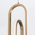 ELSTEAD Eurofase pendant light, height 551mm, LED 28W dimmable, 1000lm - ELS-QN-DEMARK-1P-BG