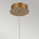 ELSTEAD Eurofase pendant light, height 551mm, LED 28W dimmable, 1000lm - ELS-QN-DEMARK-1P-BG