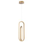 ELSTEAD Eurofase pendant light, height 551mm, LED 28W dimmable, 1000lm - ELS-QN-DEMARK-1P-BG