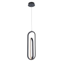   ELSTEAD Eurofase pendant light, height 551mm, LED 28W dimmable, 1000lm - ELS-QN-DEMARK-1P-BK