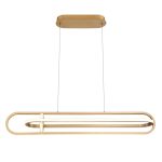 ELSTEAD Eurofase pendant light, width 1071mm, LED 58W dimmable, 2900lm - ELS-QN-DEMARK-LP-BG