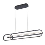 ELSTEAD Eurofase pendant light, width 1071mm, LED 58W dimmable, 2900lm - ELS-QN-DEMARK-LP-BK