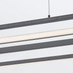 ELSTEAD Eurofase pendant light, width 1071mm, LED 58W dimmable, 2900lm - ELS-QN-DEMARK-LP-BK