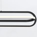 ELSTEAD Eurofase pendant light, width 1071mm, LED 58W dimmable, 2900lm - ELS-QN-DEMARK-LP-BK