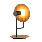 ELSTEAD Accord table lamp, height 460mm, diameter 260mm, 1x GU10 - ELS-QN-DOT-TL-TEAK