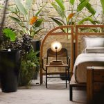 ELSTEAD Accord table lamp, height 460mm, diameter 260mm, 1x GU10 - ELS-QN-DOT-TL-TEAK