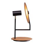 ELSTEAD Accord table lamp, height 460mm, diameter 260mm, 1x GU10 - ELS-QN-DOT-TL-TEAK
