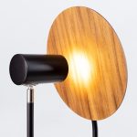 ELSTEAD Accord table lamp, height 460mm, diameter 260mm, 1x GU10 - ELS-QN-DOT-TL-TEAK