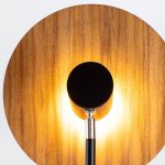 ELSTEAD Accord wall light, height 500mm, diameter 250mm, 1x GU10 - ELS-QN-DOT-WB1-TEAK