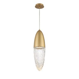   ELSTEAD Eurofase pendant light, height 615mm, 1x LED GU11 - ELS-QN-ECROU-1P-BG