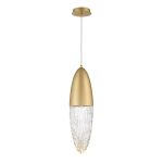 ELSTEAD Eurofase pendant light, height 615mm, 1x LED GU11 - ELS-QN-ECROU-1P-BG