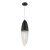 ELSTEAD Eurofase pendant light, height 615mm, 1x LED GU10 - ELS-QN-ECROU-1P-BK