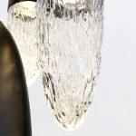 ELSTEAD Eurofase pendant light, height 615mm, 1x LED GU10 - ELS-QN-ECROU-1P-BK