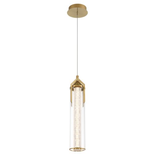 ELSTEAD Eurofase pendant light, height 505mm, LED 18W dimmable, 1064lm - ELS-QN-ESPADA-1P-BG