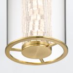 ELSTEAD Eurofase pendant light, height 505mm, LED 18W dimmable, 1064lm - ELS-QN-ESPADA-1P-BG