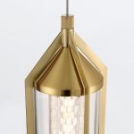 ELSTEAD Eurofase pendant light, height 505mm, LED 18W dimmable, 1064lm - ELS-QN-ESPADA-1P-BG