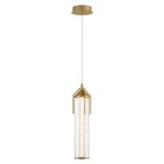 ELSTEAD Eurofase pendant light, height 505mm, LED 18W dimmable, 1064lm - ELS-QN-ESPADA-1P-BG