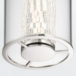 ELSTEAD Eurofase pendant light, height 505mm, LED 18W dimmable, 1064lm - ELS-QN-ESPADA-1P-PC