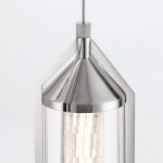 ELSTEAD Eurofase pendant light, height 505mm, LED 18W dimmable, 1064lm - ELS-QN-ESPADA-1P-PC