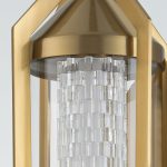 ELSTEAD Eurofase IP44 wall light, height 505mm, LED 18W dimmable, 1064lm - ELS-QN-ESPADA-1W-BG