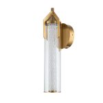 ELSTEAD Eurofase IP44 wall light, height 505mm, LED 18W dimmable, 1064lm - ELS-QN-ESPADA-1W-BG