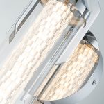 ELSTEAD Eurofase IP44 wall light, height 505mm, LED 18W dimmable, 1064lm - ELS-QN-ESPADA-1W-PC