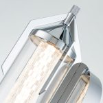 ELSTEAD Eurofase IP44 wall light, height 505mm, LED 18W dimmable, 1064lm - ELS-QN-ESPADA-1W-PC