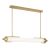 ELSTEAD Eurofase pendant light, width 1220mm, LED 38W dimmable, 3329lm - ELS-QN-ESPADA-LP-BG