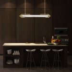 ELSTEAD Eurofase pendant light, width 1220mm, LED 38W dimmable, 3329lm - ELS-QN-ESPADA-LP-BG