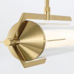 ELSTEAD Eurofase pendant light, width 1220mm, LED 38W dimmable, 3329lm - ELS-QN-ESPADA-LP-BG